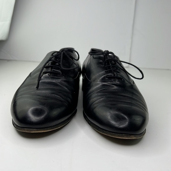 Bally of Switzerland Men's smooth black leather lace up oxfords - Picture 2 of 11